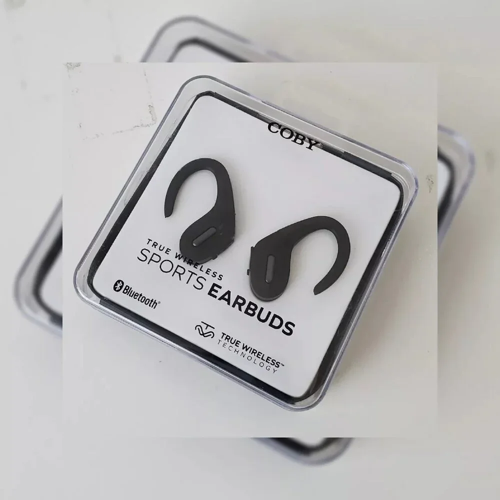 COBY TRUE WIRELESS SPORTS EARBUDS 2024 BLUETOOTH BLACK